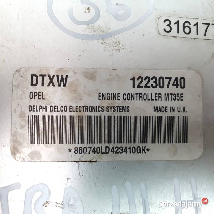 STEROWNIK SILNIKA Opel Astra H 16 16V 12230740 Chełm sprzedam