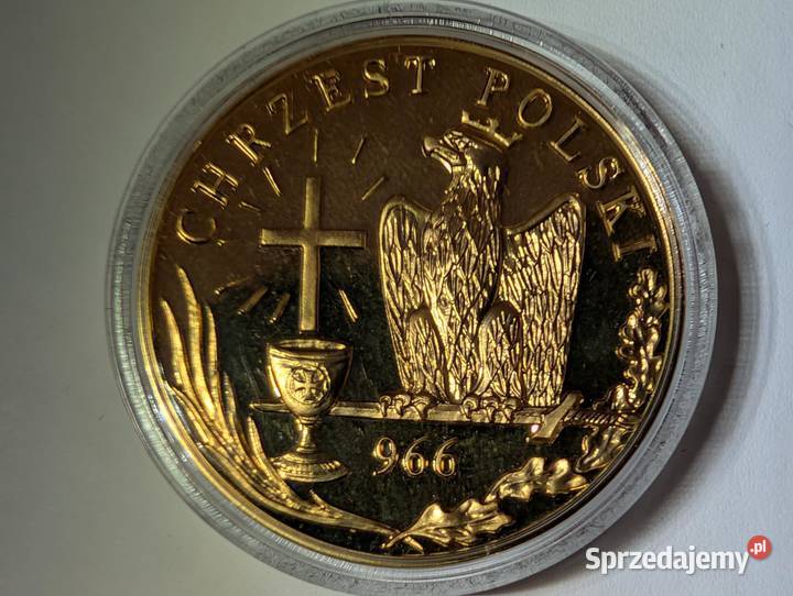 Medal Chrzest Polski 966 Mieszko I Skarbnica Piła
