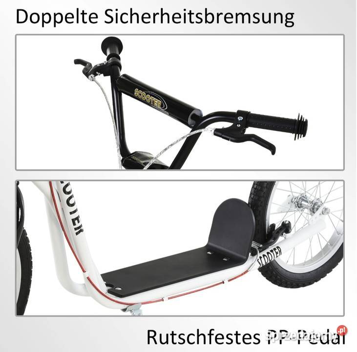 Hulajnoga dziecięca pneumatyczna regulowana