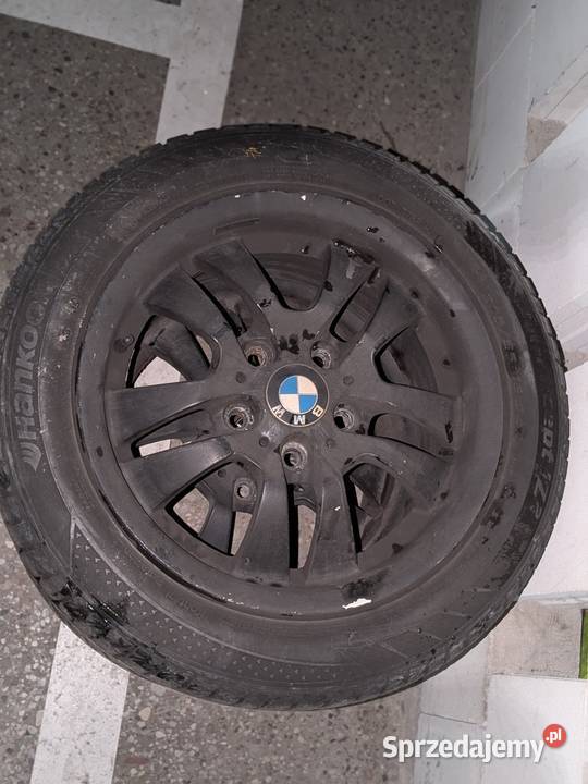 Felgi BMW czarne z oponami kompletne koła opony Samochodowe Motoryzacja Warszawa