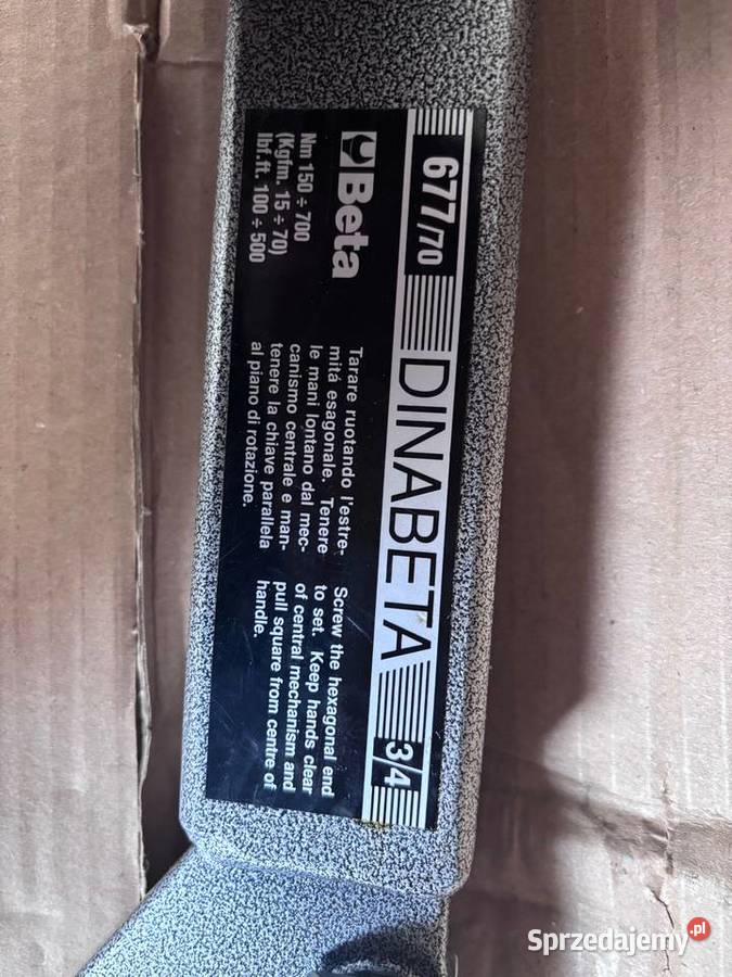 Klucz dynamometryczny BETA ŁAMANY 150700NM 67770 Gdańsk