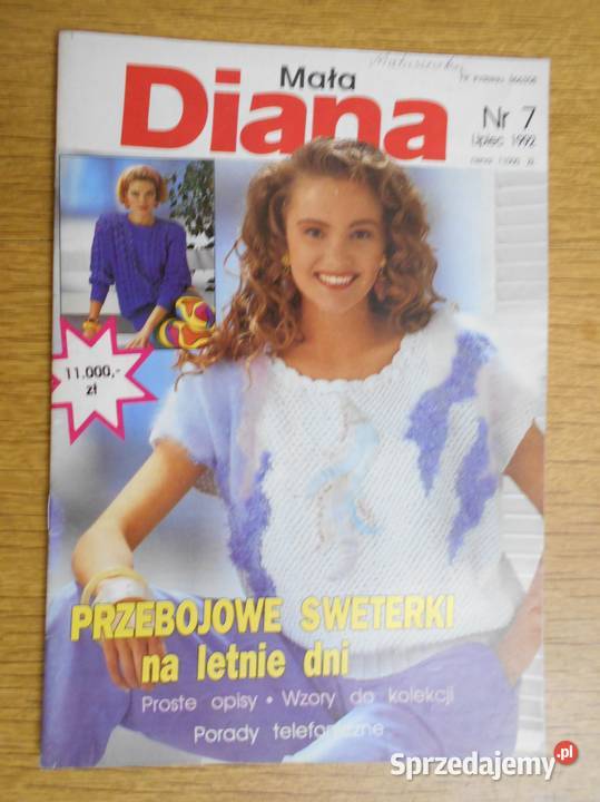 Mała Diana lipiec 1992 Rok wydania 1992 Parczew sprzedam