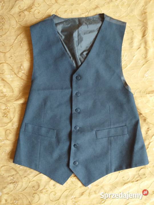 Kamizelka Popielata 6 Guzików 2 Kieszonki NOWA Bydgoszcz