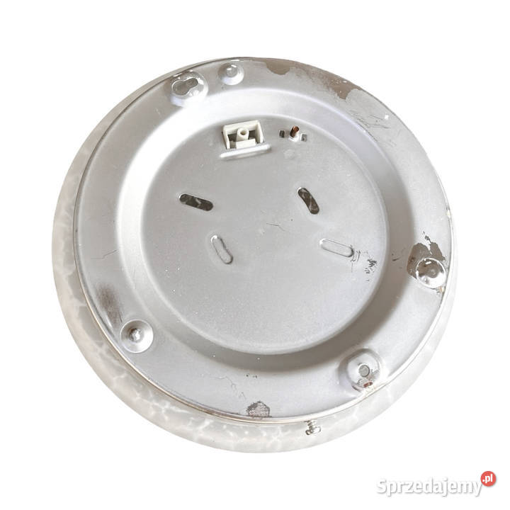 Modernistyczna lampa sufitowa plafon szklany VEB