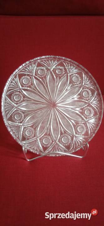 Taca kryształowa z okresu PRLu Porcelana i szkło Świdnica
