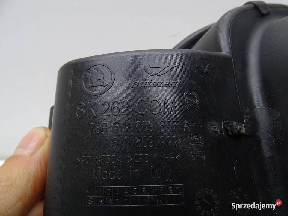 KLAPKA WLEWU PALIWA KOREK 6V9809857A SKODA małopolskie