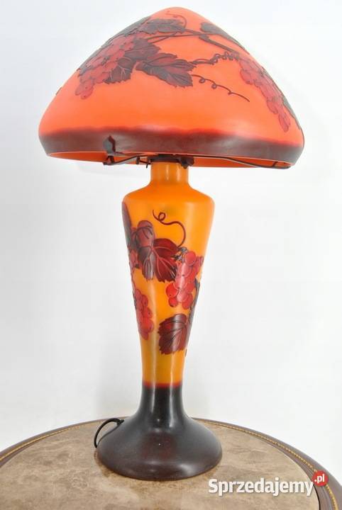 Lampa Stołowa Gabinetowa Biurowa Szkło Emile Kraków