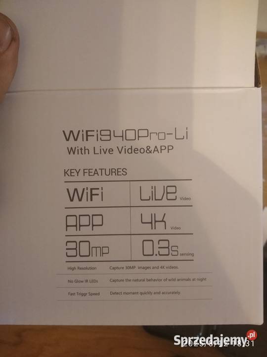 Fotopułapka wifi Suntek 940 ProLi NOWA bateria Brzezówka