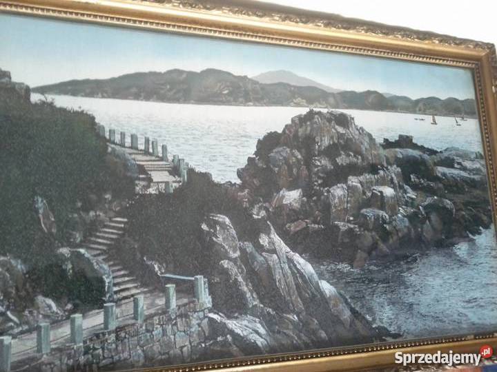 Skały zatoką Obraz makata oprawiona w szkło Sosnowiec