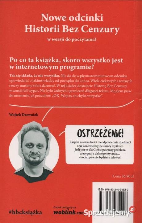 HISTORIA BEZ CENZURY TOM I Wojciech Drewniak humor, parodia, satyra lubuskie