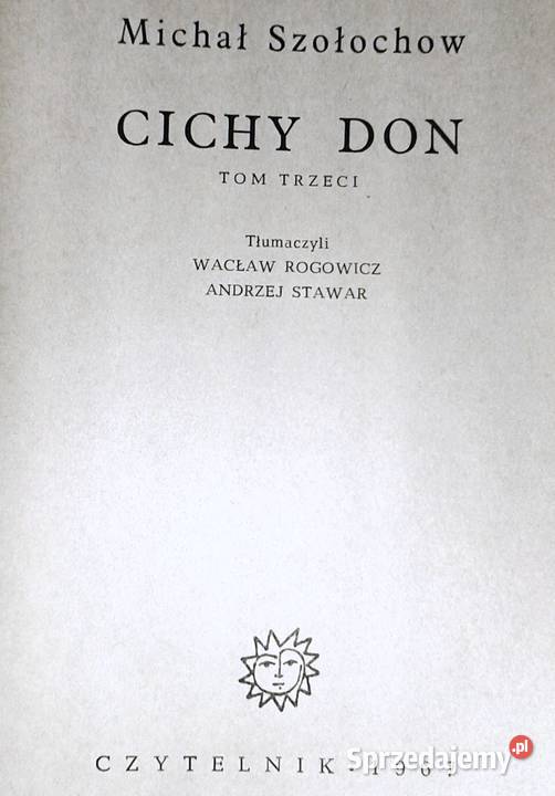 Cichy Don Tomy 123 Michał Szołochow Chełm
