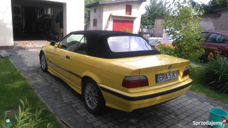 BMW E36 CABRIO DDAKAR GELB INDIVIDUAL 20I klimatyzacja łódzkie Radomsko sprzedam