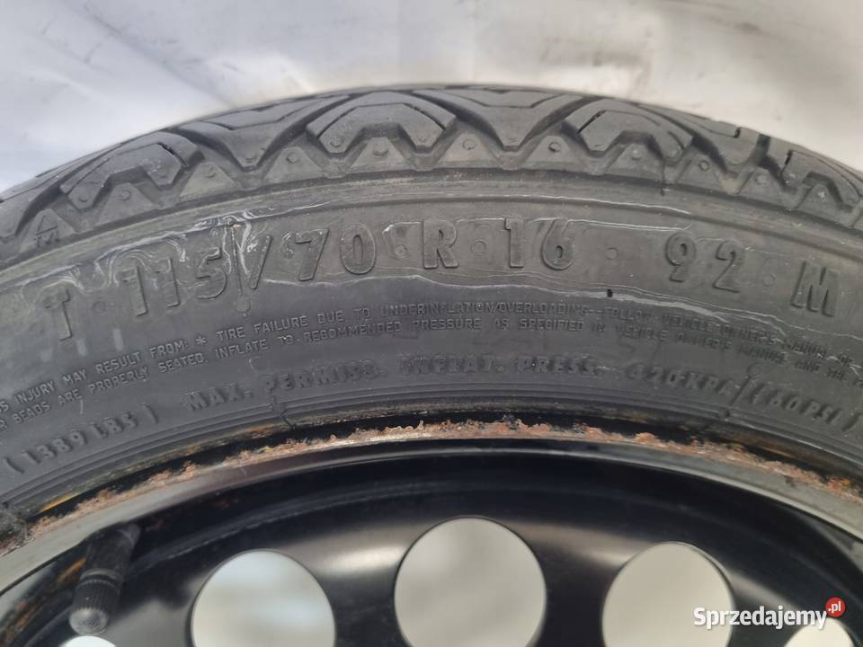 KOŁO ZAPASOWE DOJAZDOWE Opel Astra J 11570 R16 lubelskie Chełm