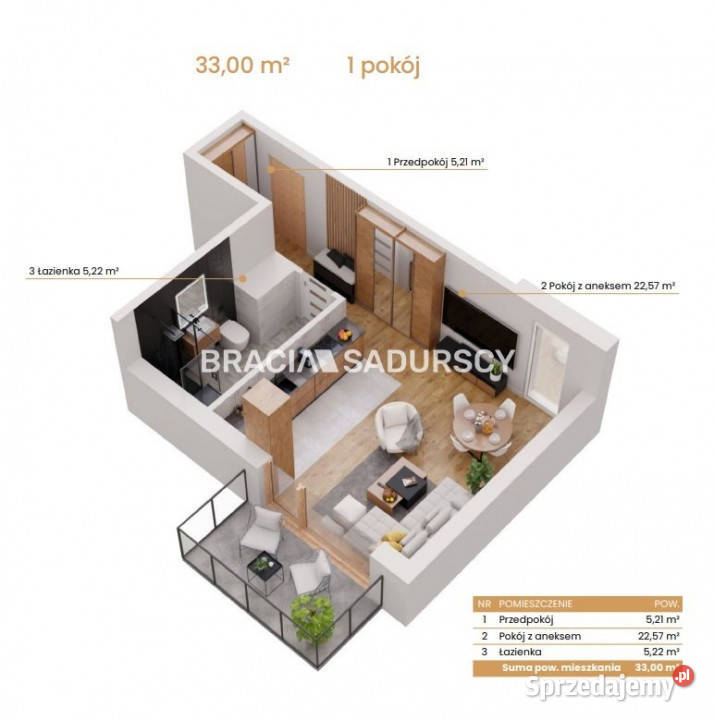 sprzedaży mieszkania Katowice Ceglana 33m2 1