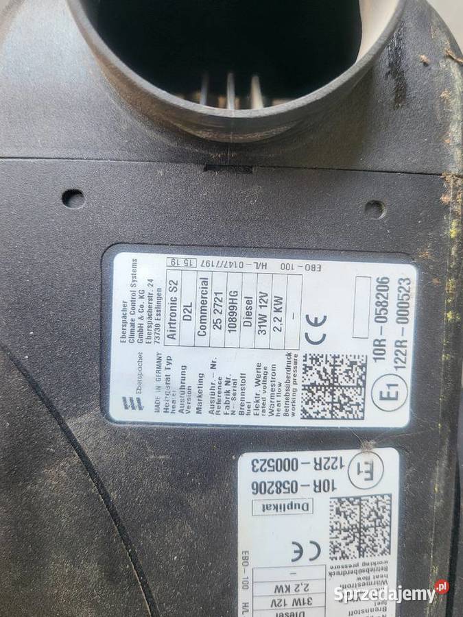 Eberspacher airtronic d2 22kw webasto Części samochodowe Żółwin