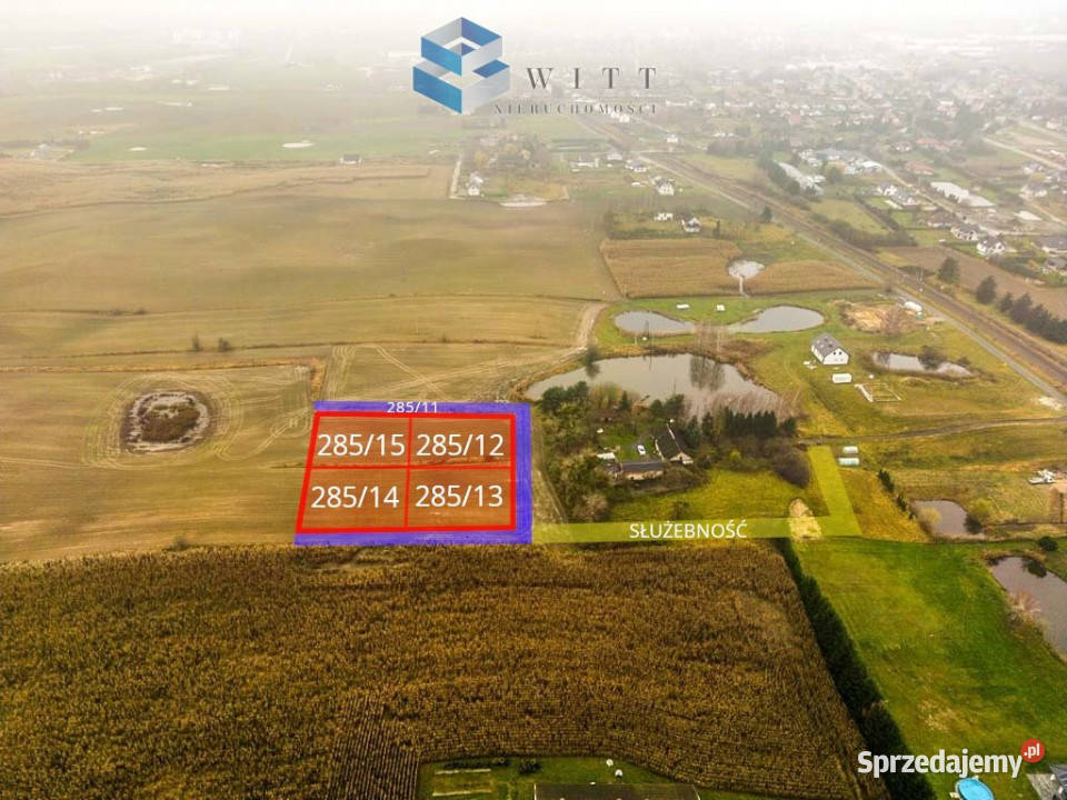 Grunt 1200m2 Nowa Wieś Koralowa 38m