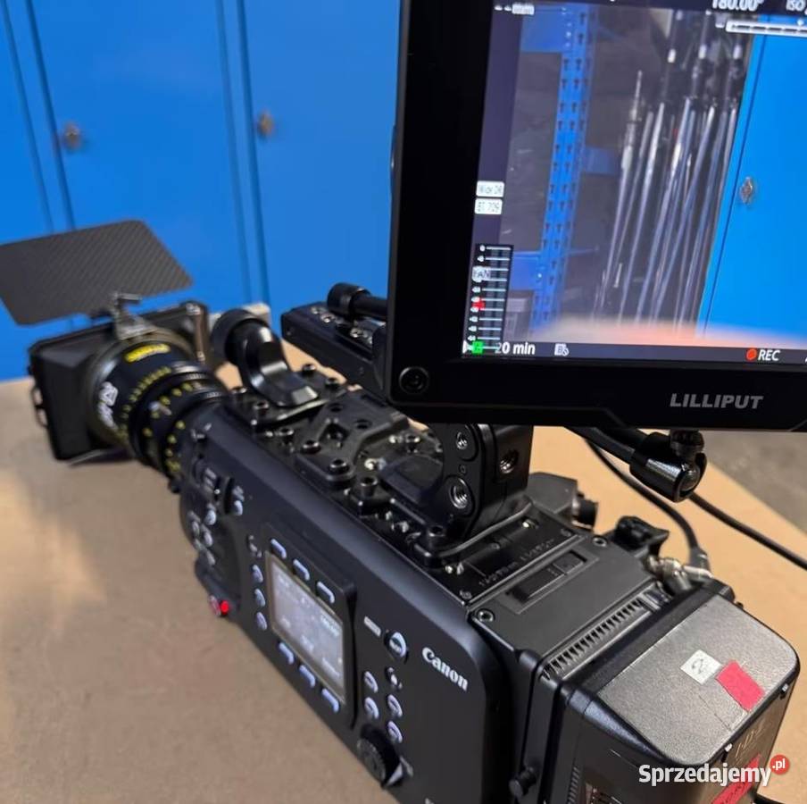 Korpus kamery filmowej Canon C700 z mocowaniem Warlity Małe
