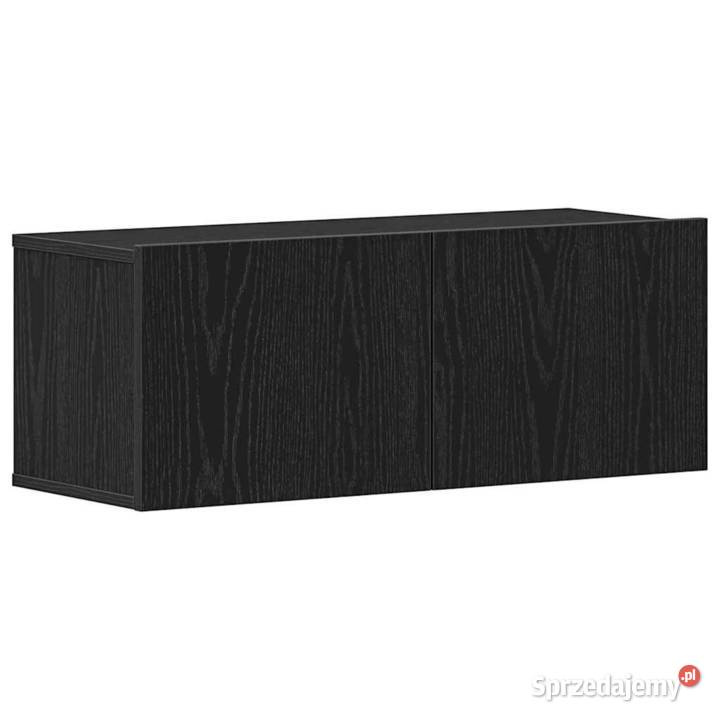 vidaXL Szafka pod telewizor 2 pcs Czarny Dąb 80 Warszawa