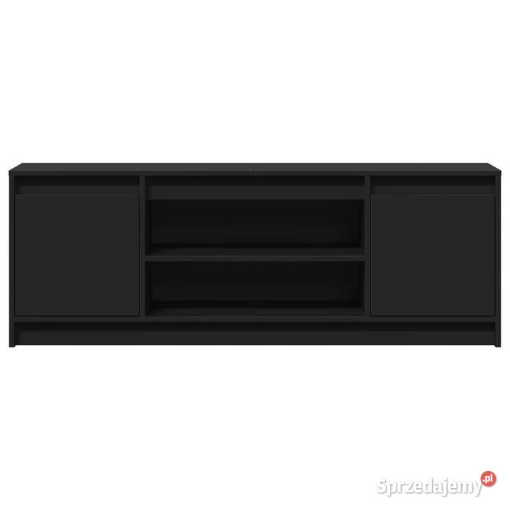 Szafka TV z LED czarna 1395x34x50 materiał Warszawa sprzedam