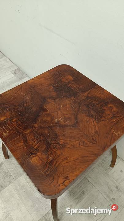 halabala stolik kawowy ława art deco orzech