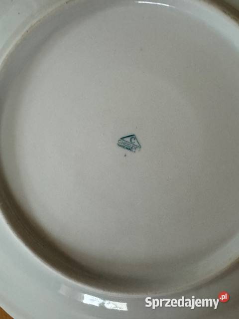 Talerz porcelanowy Pamiątka z czasów PRL vintage śląskie