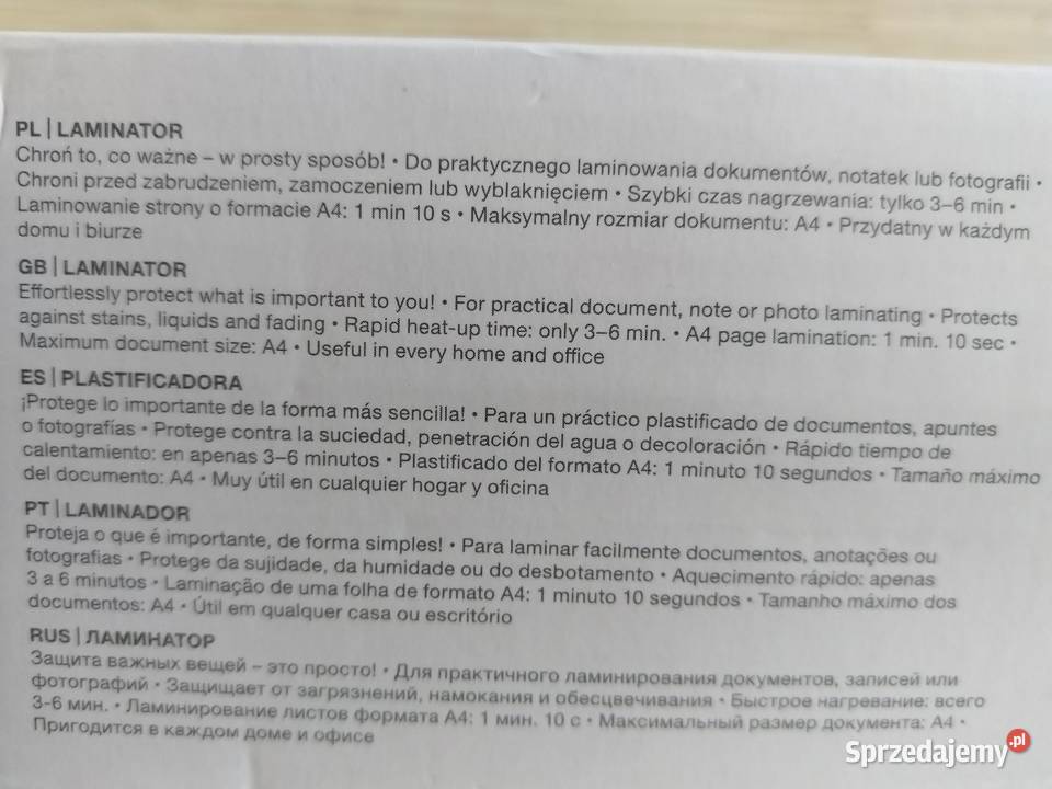 NAJTANIEJ Laminator Kartek Zdjęć Folia Do śląskie Zabrze