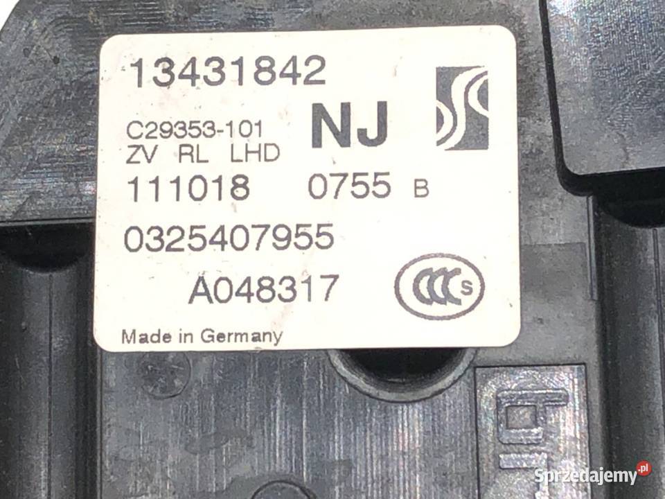 ZAMEK DRZWI LEWY TYŁ OPEL CORSA E Hatchback