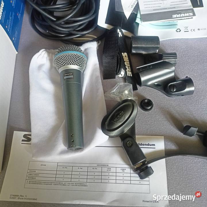 Zestaw TC HELICON VOICE LIVE 1 mikrofon SHURE mikrofony Sprzęt estradowy, studyjny i DJ-ski Ropczyce