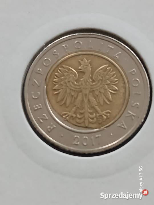 5 Złotych 2017 rDestrukt menniczy wielkopolskie Konin