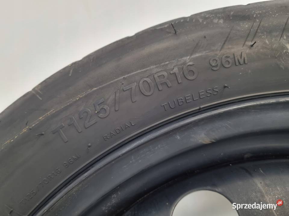 KOŁO DOJAZDOWE ZAPASOWE Audi Seat Vw Golf V Samochodowe Opony i felgi Chełm