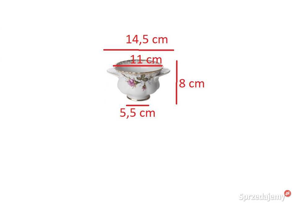 bulionówka porcelanowa Chodzieź Iwona złota róża Kielce