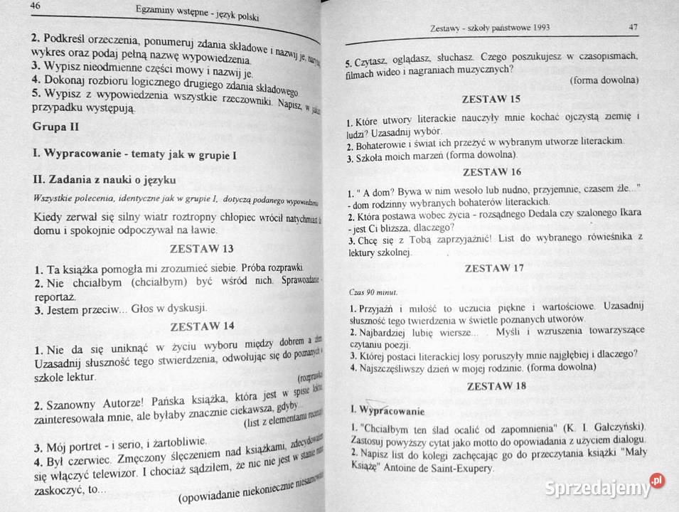 Egzaminy do szkół średnich Język polski S lubelskie Chełm