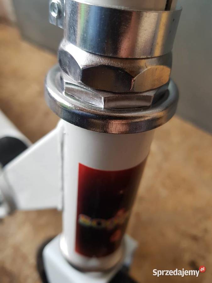 Hulajnoga duża SCOOTER Duże Koła Czarna biała wielkopolskie