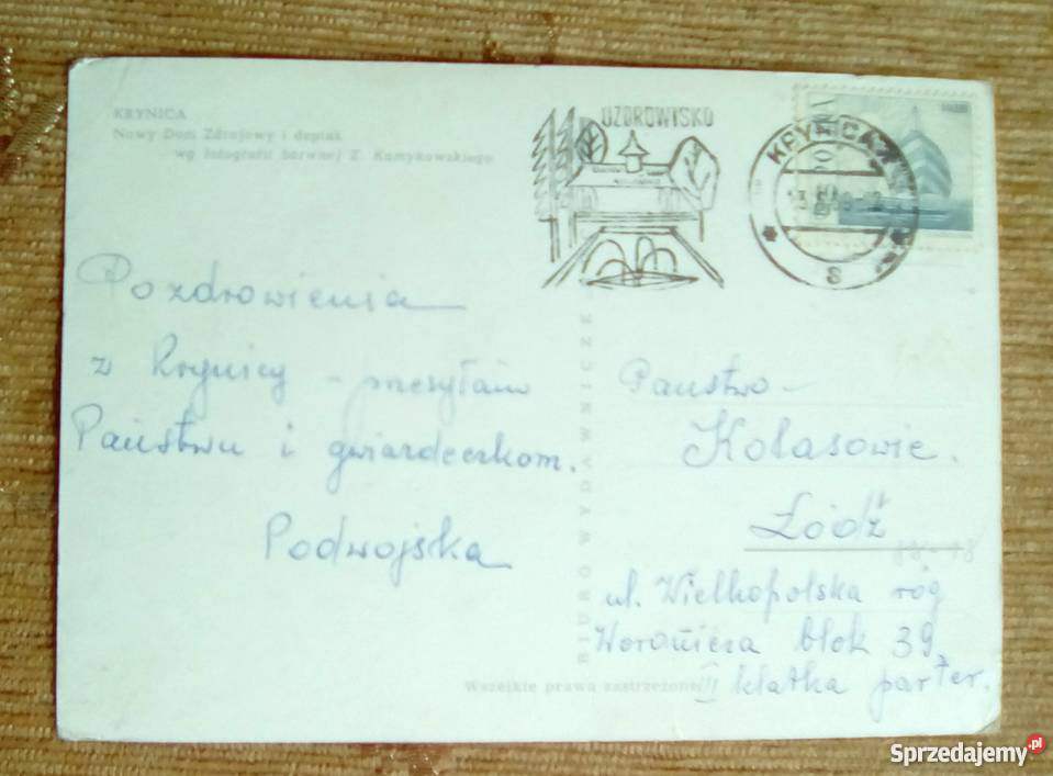 KRYNICA WIDOK NA DEPTAK I NOWY DOM ZDROJOWY Piszczac sprzedam