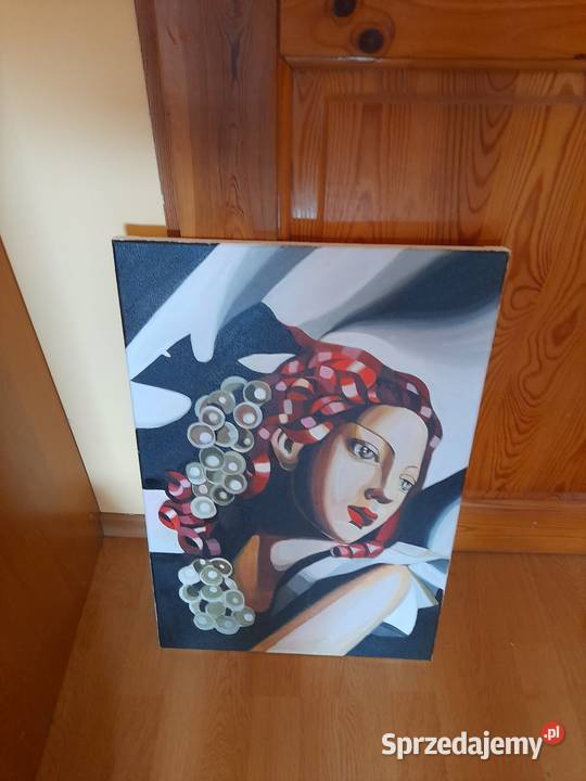 Sprzedam obraz Tamara Łempicka Kobieta z biały Warszawianka