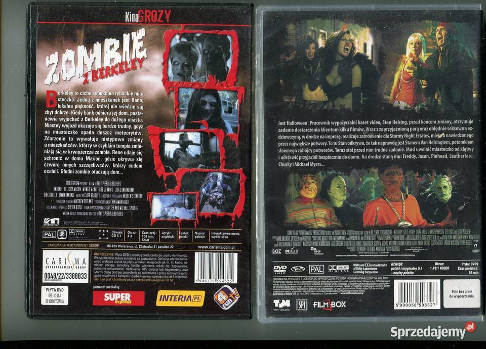 Zombie z Berkley Stan Hesling 2 filmy DVD
