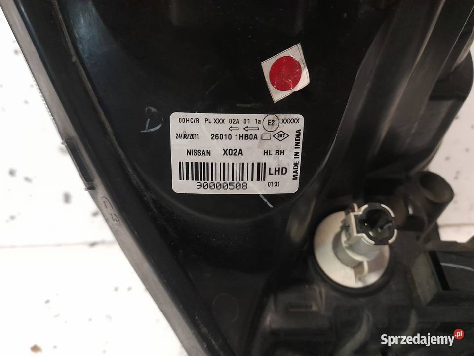 Lampa przednia prawa przód prawy reflektor Lampy przednie Motoryzacja Wyszków