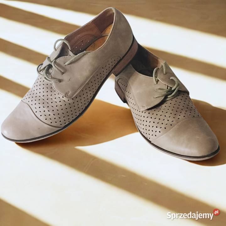 Kawowe półbuty damskie Sergio Leone 50251 Bydgoszcz