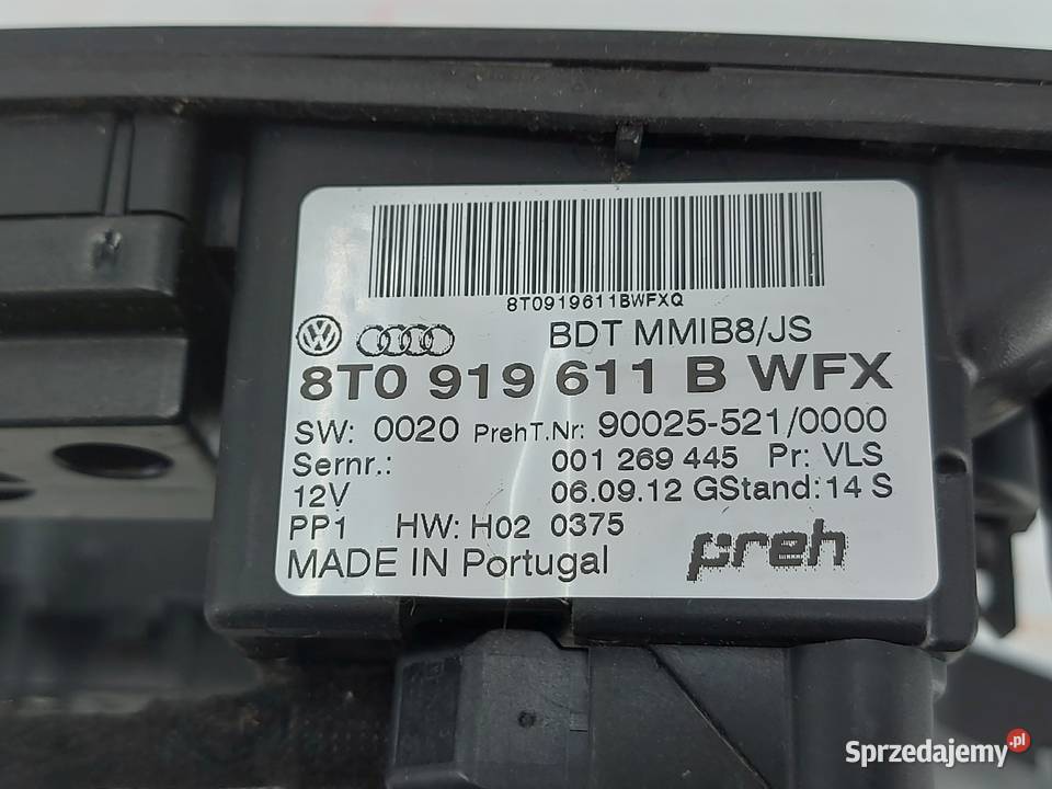 AUDI S4 B8 13r panel sterowania radia 8T0919611B Panele sterowania, przełączniki świętokrzyskie Kielce