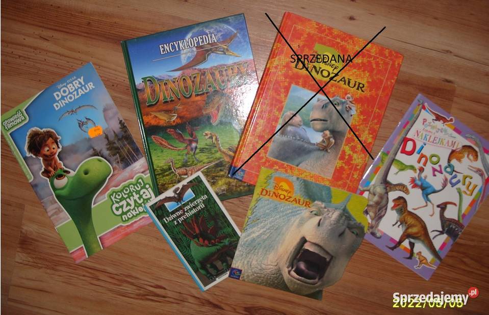 Zestaw _-------5 książek o dinozaurach--------
