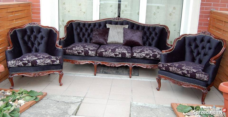Komplet Po Renowacji 3 1 1 Ludwik Stylowy Barok Sofa Fotele Walbrzych Sprzedajemy Pl