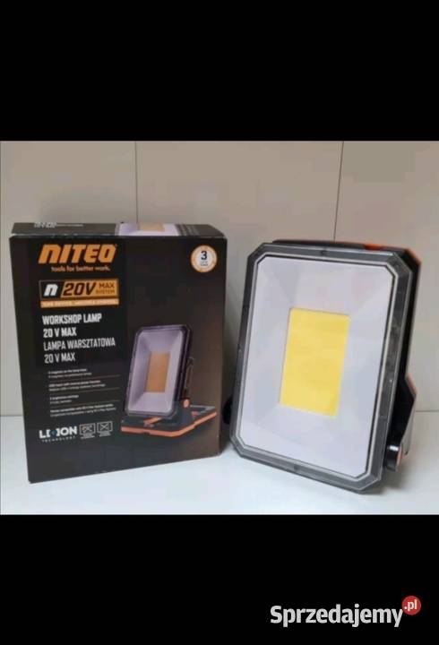 Lampa akumulatorowa 20V Niteo Nowa Pozostałe Wieliczka