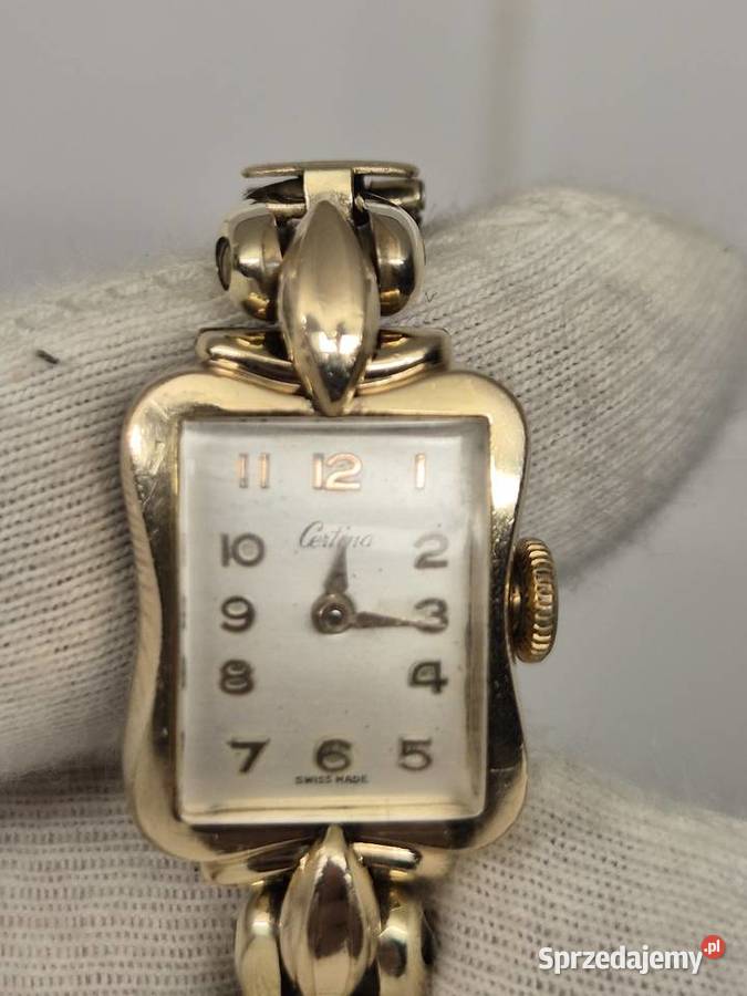 Rzadki zegarek vintage Certina Au Chorzów