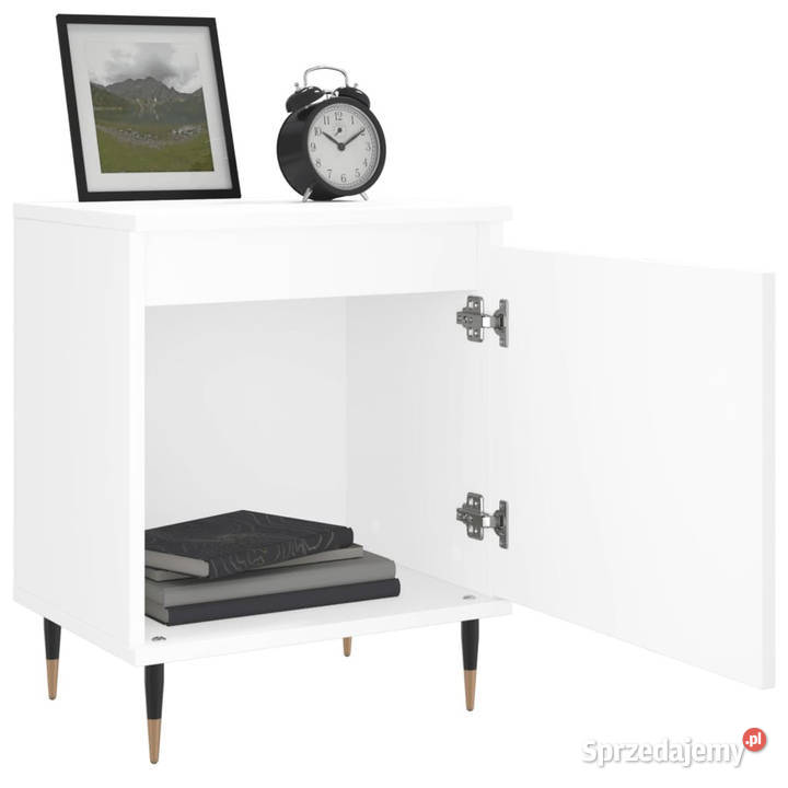Szafki nocne 2 białe 40x30x50 materiał sprzedam
