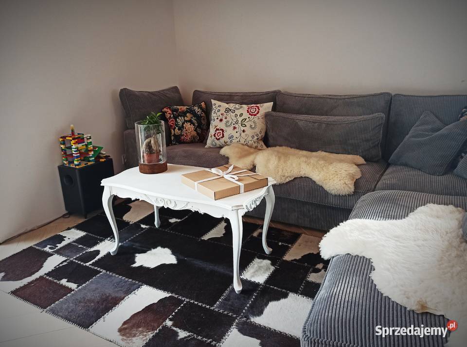 Stolik kawowy biały Ludwik gięte nogi Częstochowa sprzedam