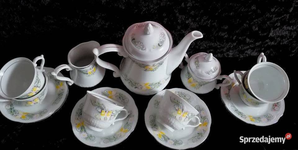 Piękny serwis kawowy z Włocławka stan idealny