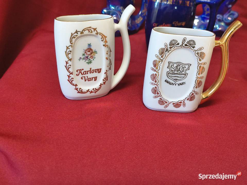 Kufle kubki pamiątkowe Karlovy Vary Karlsbad łódzkie Chorzew