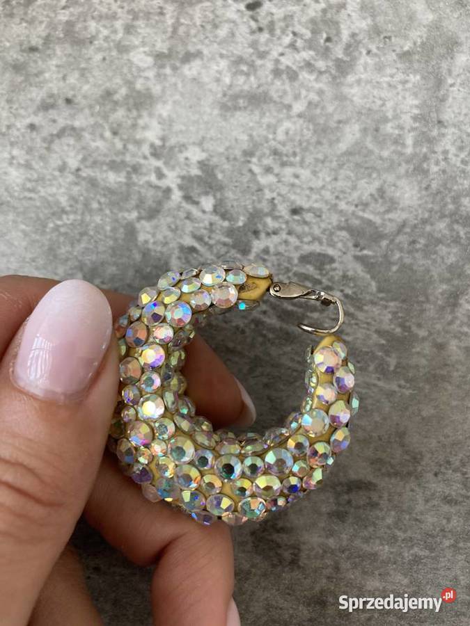 Nowe błyszczące unikatowe klipsy vintage USA Nisko sprzedam