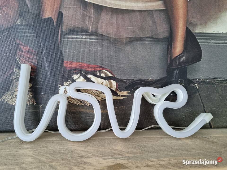 ozdobna lampka napis love Bydgoszcz