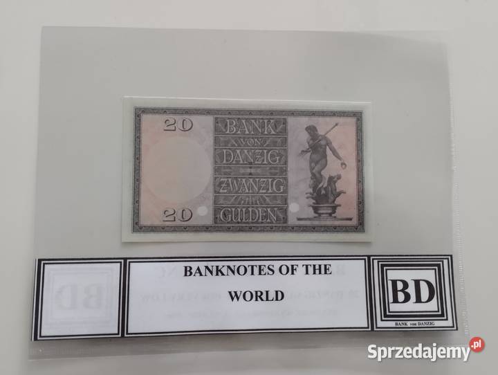 WOLNE MIASTO GDAŃSK 20 gulden 1938 UNC seria Białystok